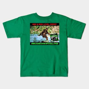 Bigfoot Hide & Seek Expert Kids T-Shirt